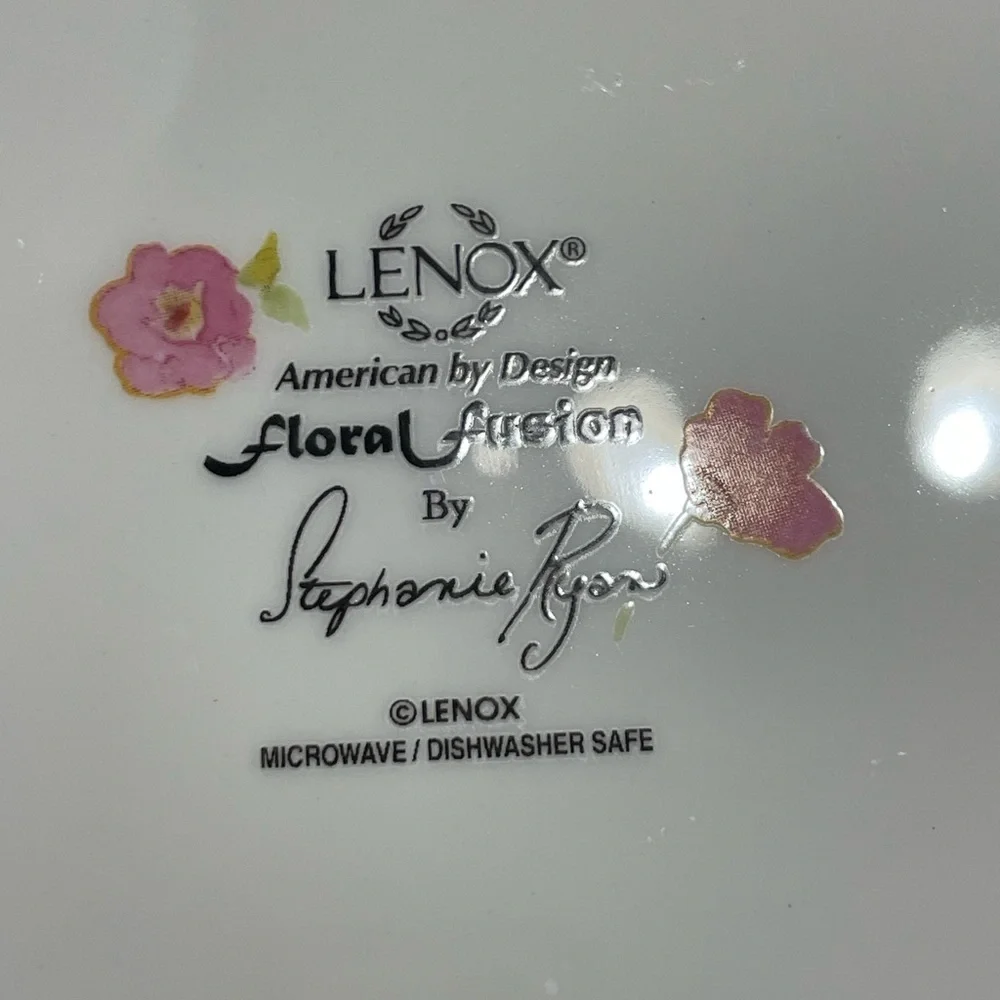 Lenox Floral Fusion Stephanie Ryan 11.5” Dinner Plate 2010